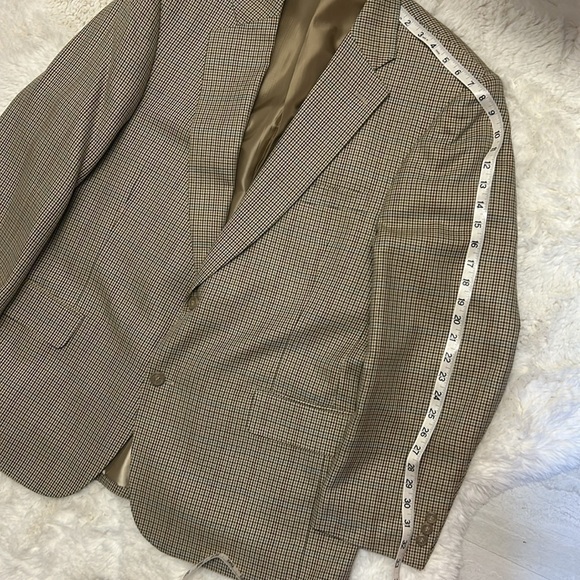 Cezar Del Prado Silk Wool Blend Houndstooth Two Button Blazer Sport Coat… - Picture 15 of 15
